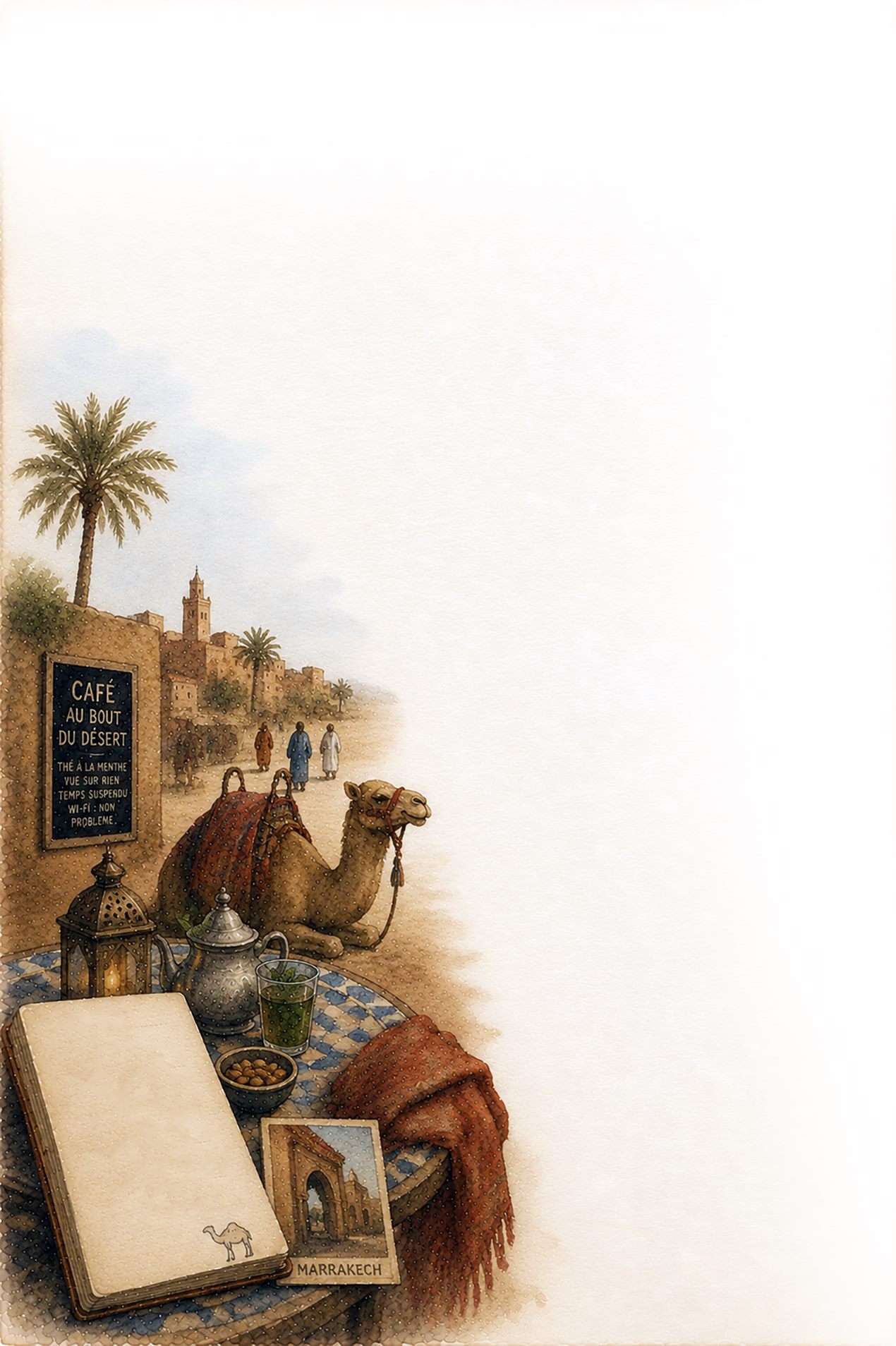 Morocco — Camel Ambience illustration
